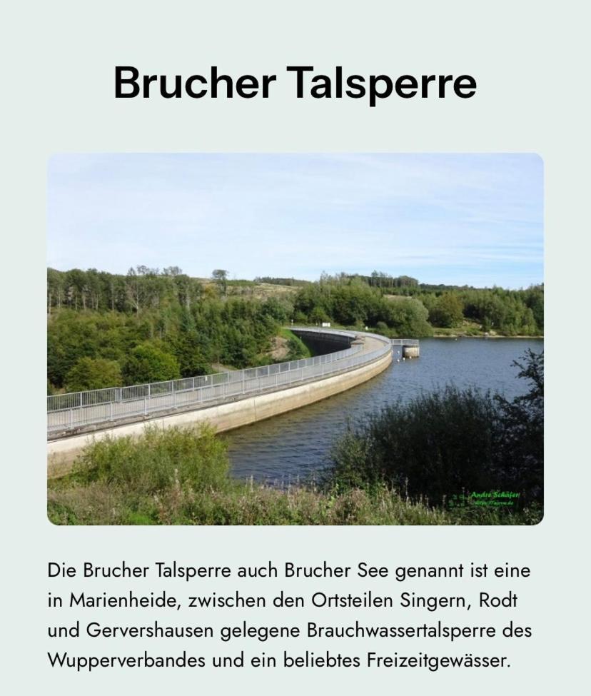 Bruchersee-Gummersbach Nord Marienheide Εξωτερικό φωτογραφία